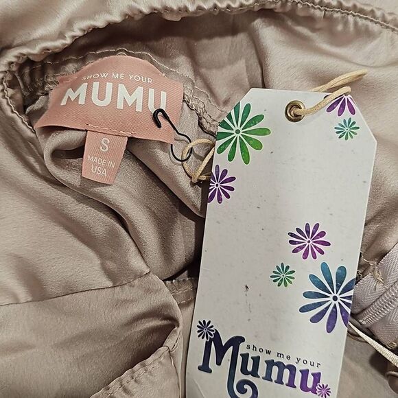 Show Me Your MuMu Adele Halter Maxi Dress Sz S - Picture 2 of 11